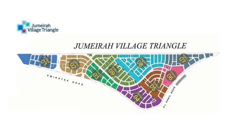 املاک آماده فروش در جمیرا ویلج تراینگل | لیست پروژه های موجود در JVT
