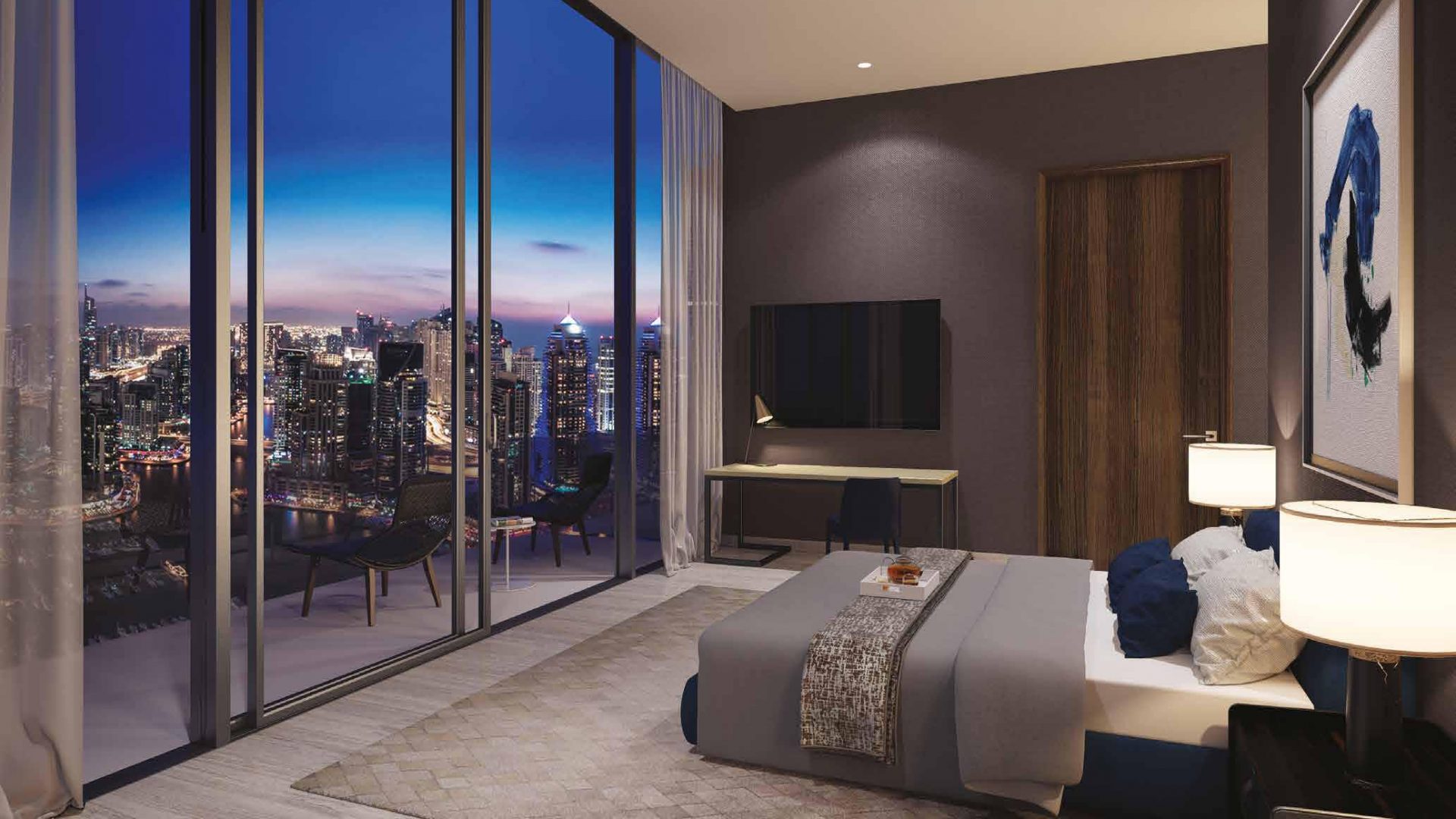 Jumeirah Living Marina Gate Bedroom | Select Group Dubai