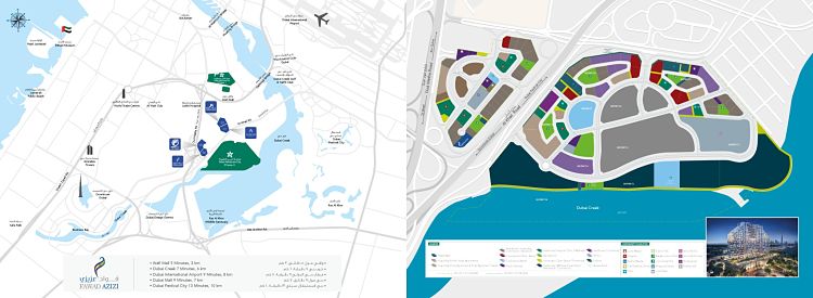 Fawad Azizi - Location Map, Fawad Azizi Residential Apartments| Project of Azizi Developers