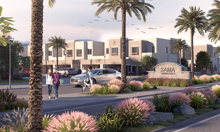 SAMA Townhouses in Town Square Dubai | NSHAMA Developers