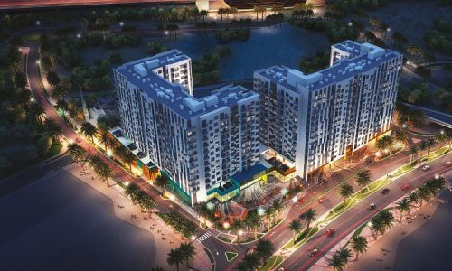 The Nook is a residential development featuring studio, 1BR, 2BR, & 3BR apartments on Sheikh Zayed Road by Wasl Properties.