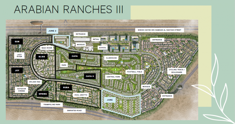 Arabian Ranches 3 Master Plan 768x408 