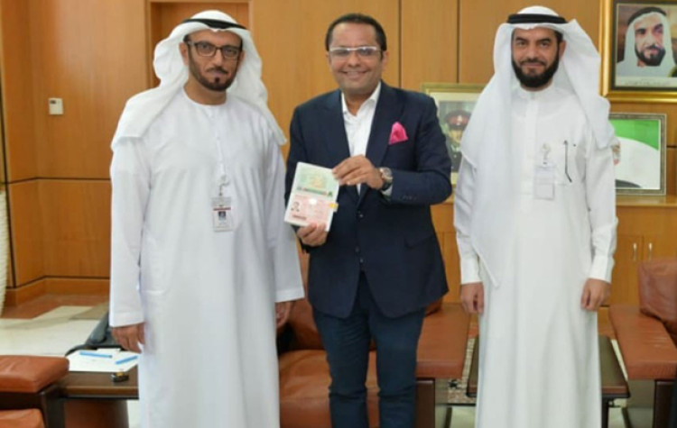 The 10–Year Long-Term Visa of UAE Goes to Rizwan Sajan The Chairman of Danube