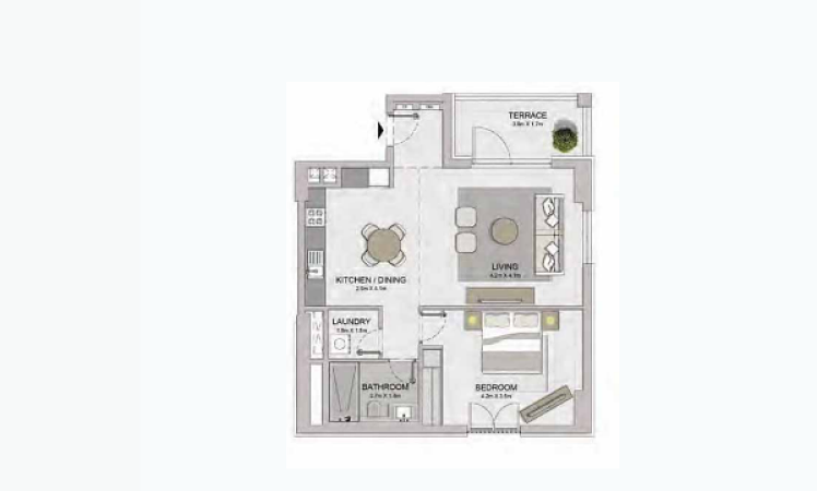 1BR Apartment For Sale In La Voile Apartments