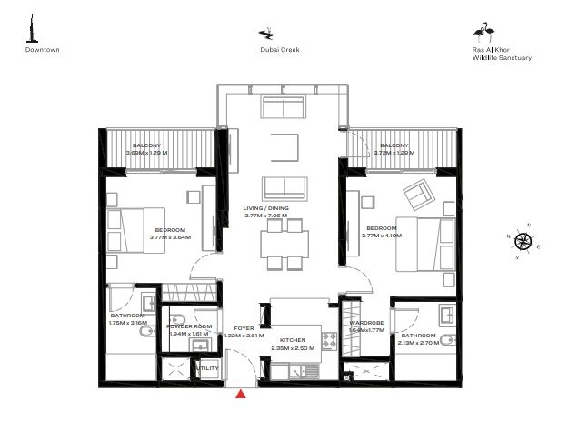 2BR Apartment For Sale In One Park Avenue Apartments 