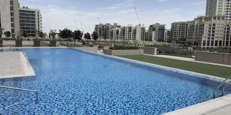 Luxury 1BR in Creek Palace with Burj Khalifa & Sea View