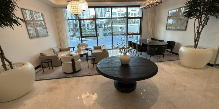 Luxury 1BR in Creek Palace with Burj Khalifa & Sea View