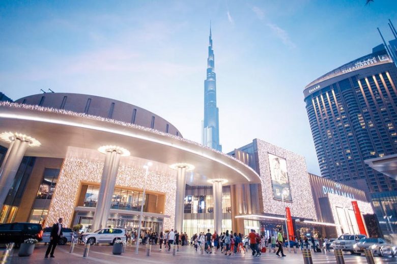 Dubai Mall Downtown Dubai, the largest shopping mall in the world a popular place for tourists