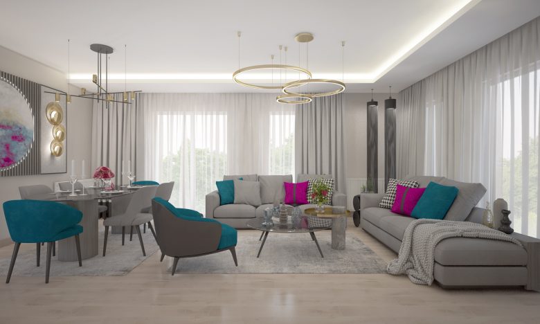 ALYA ONİST Apartments - Living Room
