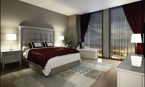 Residence Inn Deluxia Apartments In Bahçeşehir - Bedroom