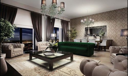 Residence Inn Deluxia Apartments In Bahçeşehir - Living Room