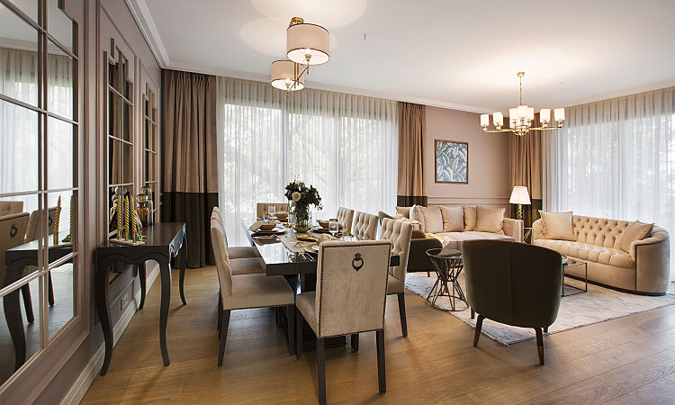 Avrupa Konutları Yamanevler Apartments - Dining & Living Room
