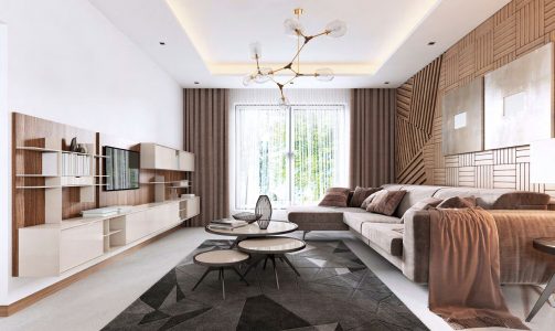 Binghatti Mirage Apartments In JVC - Living Room