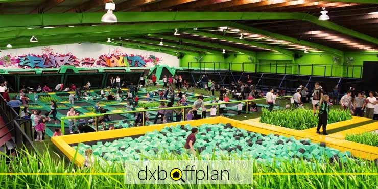 Flipout Dubai, the biggest trampoline park in Dubai