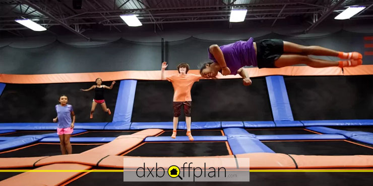 Sky Zone Dubai, the best trampoline park for adults in Dubai