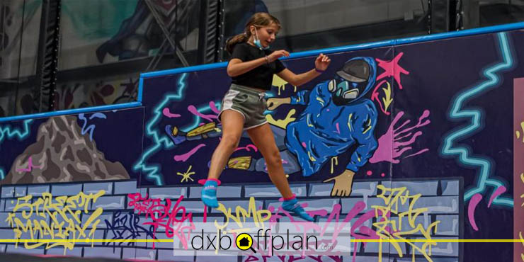 Street Maniax, another famous indoor trampoline park in Dubai