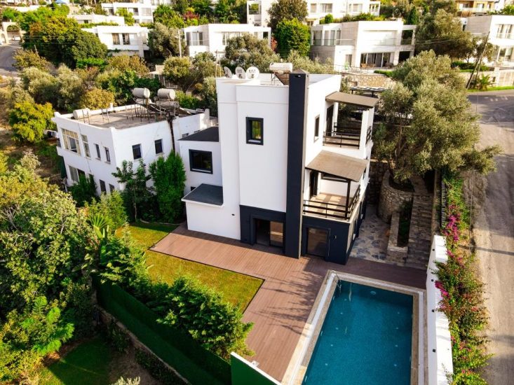 Yalikavak 10 villas in Gokcebel, Bodrum Suitable For Citizenship