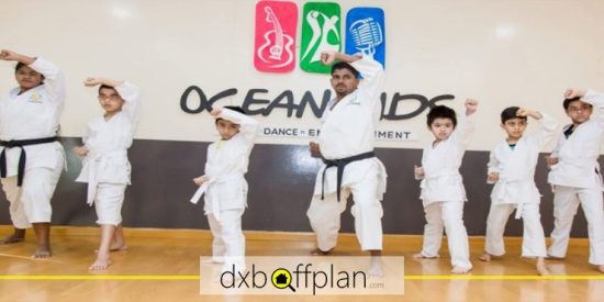 اوشنز کید آکادمی در الکرامه از بهترین کلاس های کاراته در دبی