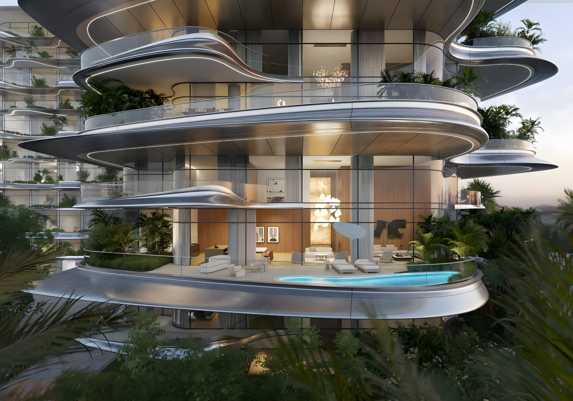 Sls Residences The Palm On Palm Jumeirah Apartments For Sale In Dubai By Roya Lifestyle Development