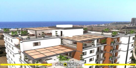 CC Towers Iskele: Elegant penthouse with private terrace and sea views.