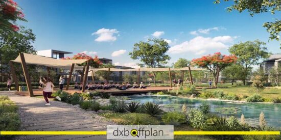 Damac Sun City: Modern community center offering amenities and social spaces.