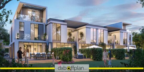 Damac Sun City Townhouses: Modern townhouses with stylish facades and gardens.