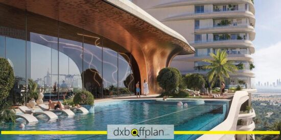 One Sky Park Apartments: Luxurious swimming pool