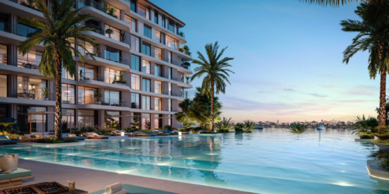 Private beach access at Bay Grove Residences Dubai Islands