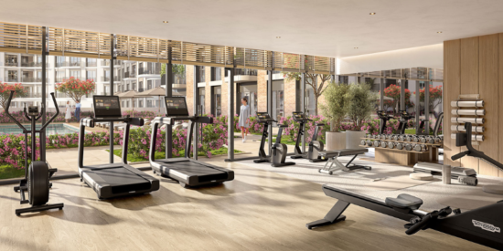 Berkshire Park Apartments: Fully equipped gym for fitness enthusiasts.