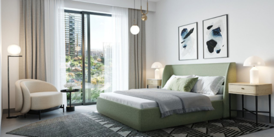 Central Park Plaza - Master Bedroom: Luxurious master bedroom with en-suite bathroom.