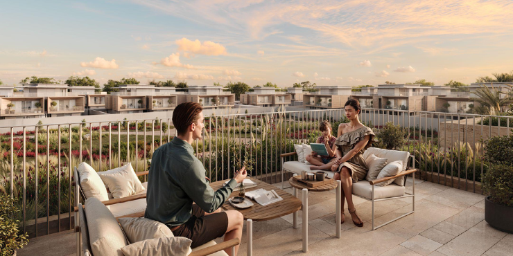 Eden House: Scenic balcony with stunning views.