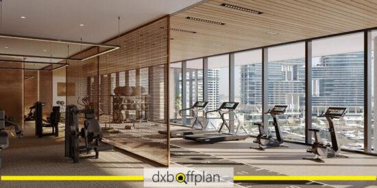 Enara by Omniyat - Fitness Center: On-site fitness center with modern equipment for employee wellness.