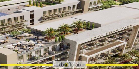 Laya Courtyard - Garden Space: Lush garden spaces with walking paths and seating areas for outdoor enjoyment.