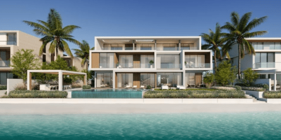 Private beach access for residents of villa plots in Palm Jebel Ali.