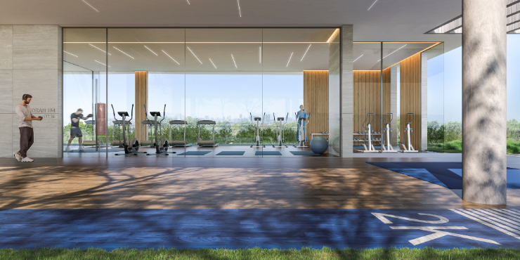 State-of-the-art fitness facilities for residents’ convenience.