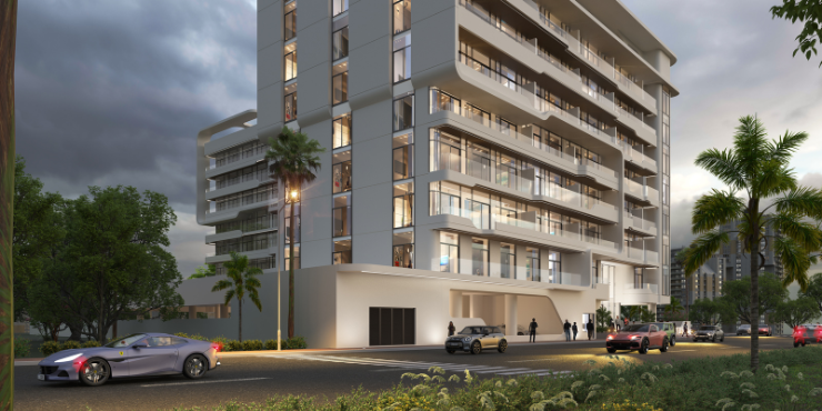 Altia One – Contemporary apartment building with sleek architecture.