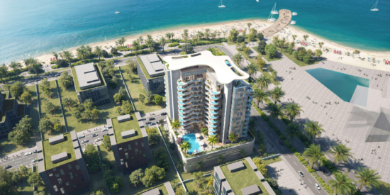 Beach Walk Grand Apartments with direct access to Dubai’s coastline.