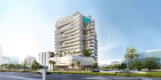 Beach Walk Grand Apartments with stunning Dubai Islands views.