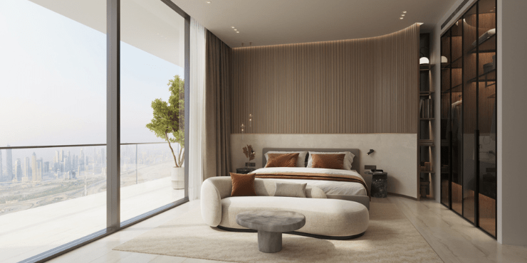 Luxurious 1-bedroom apartment interior at Binghatti Elite