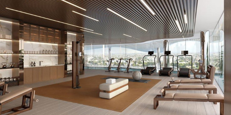 Casa Canal fully equipped fitness center with modern exercise machines.