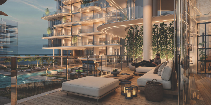 Cotier House at Dubai Islands – Sleek, urban-inspired apartment interiors with premium finishes.