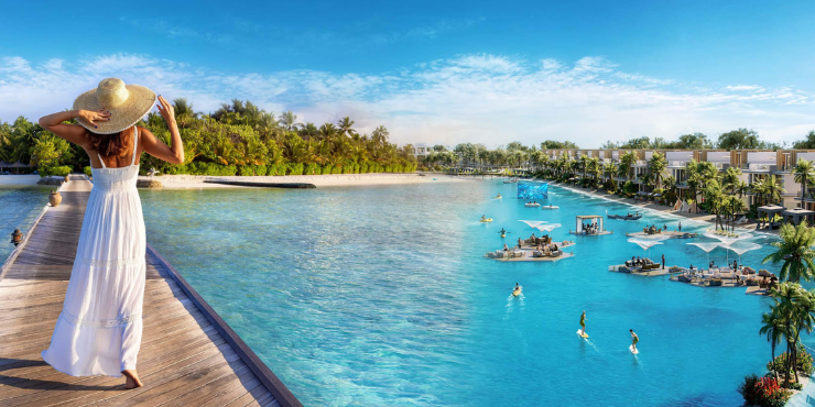 Stunning waterfront community at Damac Islands, offering luxurious living with scenic views.