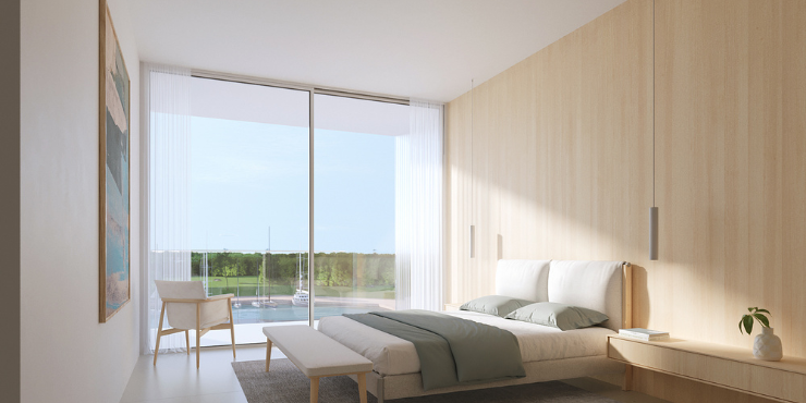 Gateway Porto Al Zorah: Spacious and modern bedroom with natural light.