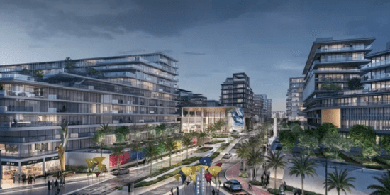 Grove Uptown Views exterior – modern architecture at Saadiyat Island, Abu Dhabi.