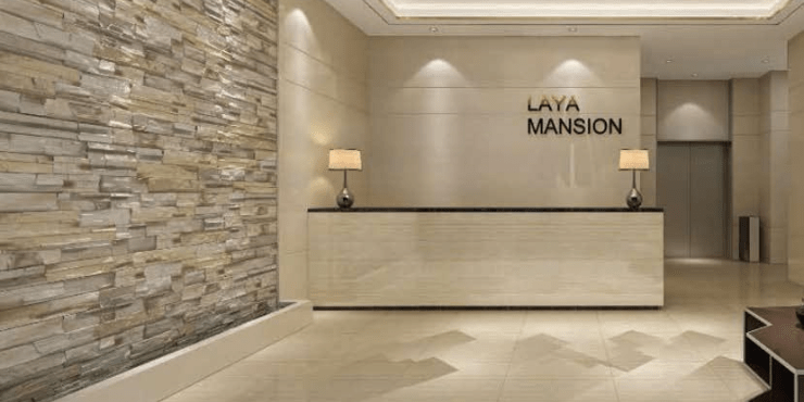 Laya Mansion - Elegant lobby with modern design elements.