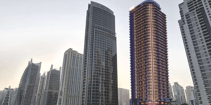 MBL Signature: Stunning view of the development with modern architecture in JLT.