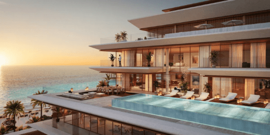 Nobu Residences exterior – luxury beachfront residences at Saadiyat Island.