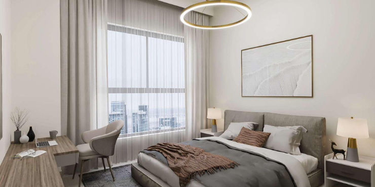 Oasis Tower 3 bedroom: Spacious bedroom with modern finishes in Oasis Tower 3.