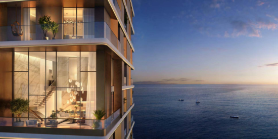 Stunning view of luxury apartments at Orise, Dubai Maritime City