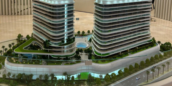 Scenic outdoor spaces at SAAS Hills Apartments, Dubai Science Park